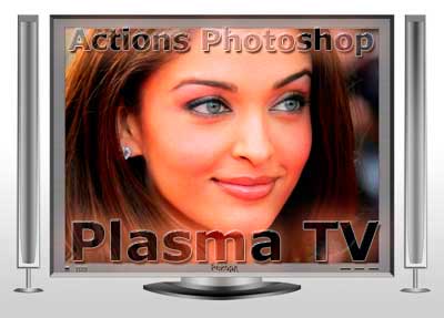 Экшен Photoshop -Plasma TV-